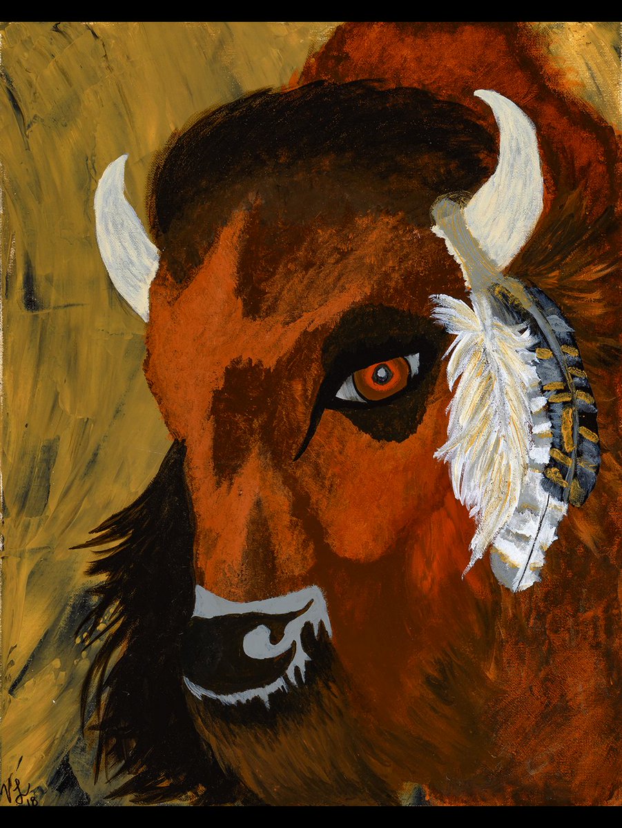 GreenAcreBahai's tweet photo. “The Buffalo” by #VictoriaCarrington from #CreativePowerofUnity. The buffalo leads & guides through sacrifice & harmony with nature.
https://t.co/a4zGJ8EWzE
#AnimalGuide #Nature #AnimalKingdom #TheBuffalo #Sacrifice #Harmony #GreenAcre #Bahai #CenterofLearning #ArtShow https://t.co/dHktRy9CL1