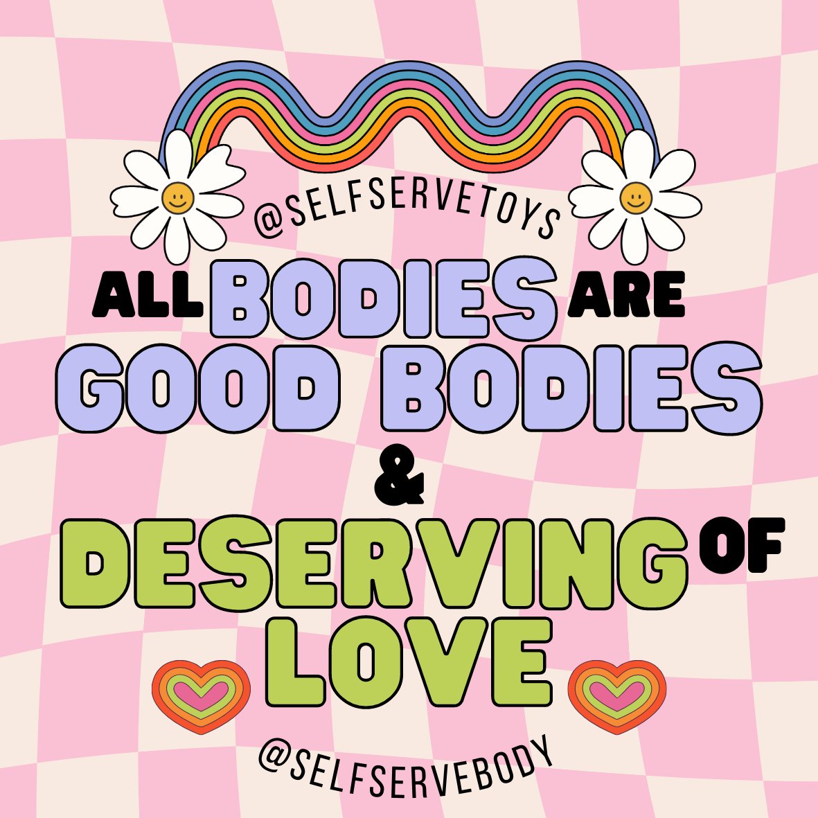 We are always here to remind you...
& you could also have it on a sticker to remind you!

Get this sticker at Self Serve with any purchase. There's also one other sticker design we will be posting later.

#allbodiesaregoodbodies #bodyneutrality #sexpositivity