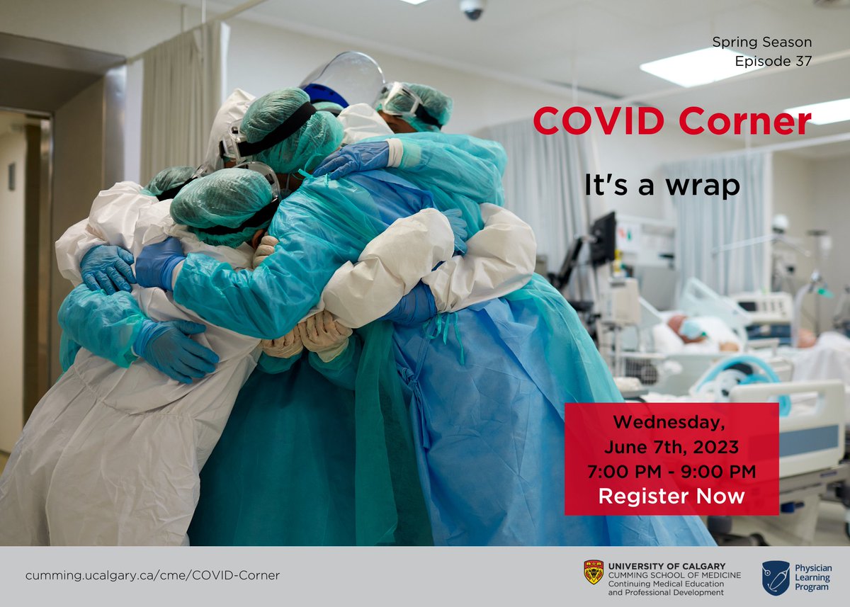 We are thrilled to have #COVIDCorner regulars @AntibioticDoc and @DrCora_C join us alongside @dryiu_verna and Dr. Paul Parks for our final episode of the series.

Join us for the complimentary session: ow.ly/vKyS50Oipvm