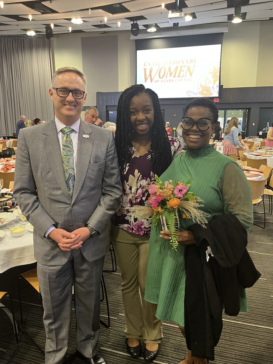 Extraordinary Women of Clark County luncheon with 2 of Springfield City Commissioners Krystal Phillips and Rob Rue @SpfldCCSIrish @CCHSirishAD @springfieldohio