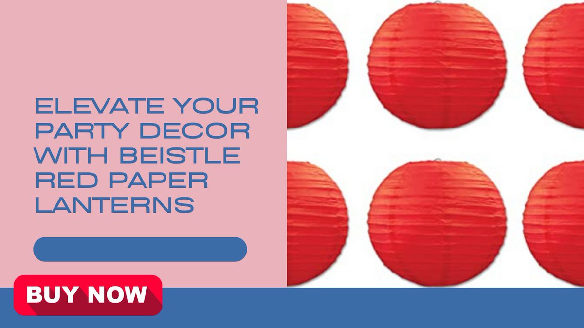 Make Your Event Stand Out with Beistle Red Paper Lanterns.

Buy Now : amzn.to/3IaBrM1

#DecorativeLanterns #PartyDecorations #HangingLanterns #PaperDecorations #IndoorDecor #OutdoorDecor #FestiveDecor