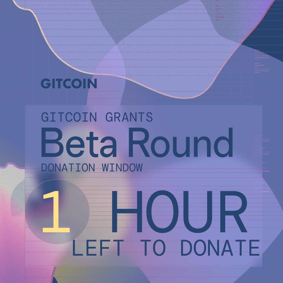 gitcoin's tweet photo. ⏰ We are in the FINAL STRETCH of #GitcoinBeta 🎉 It closes at 23:59 UTC!

https://t.co/LLCyq0qoJ2 https://t.co/1kPYbiHLlX