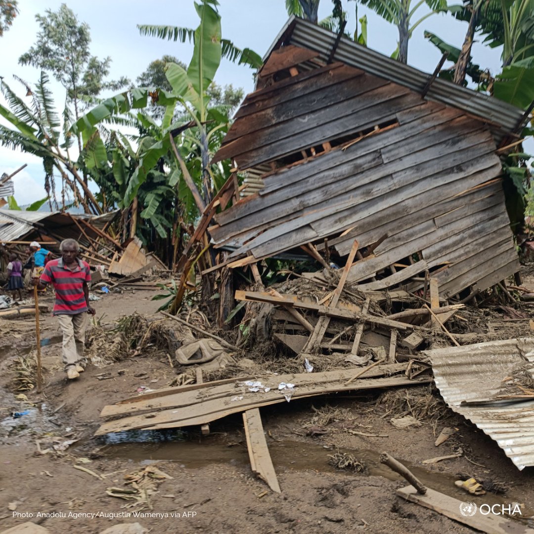 My heart is heavy hearing about the floods and landslides in South Kivu, #DRCongo.  Sending love to the affected families and communities. We're working with partners to provide urgent support.