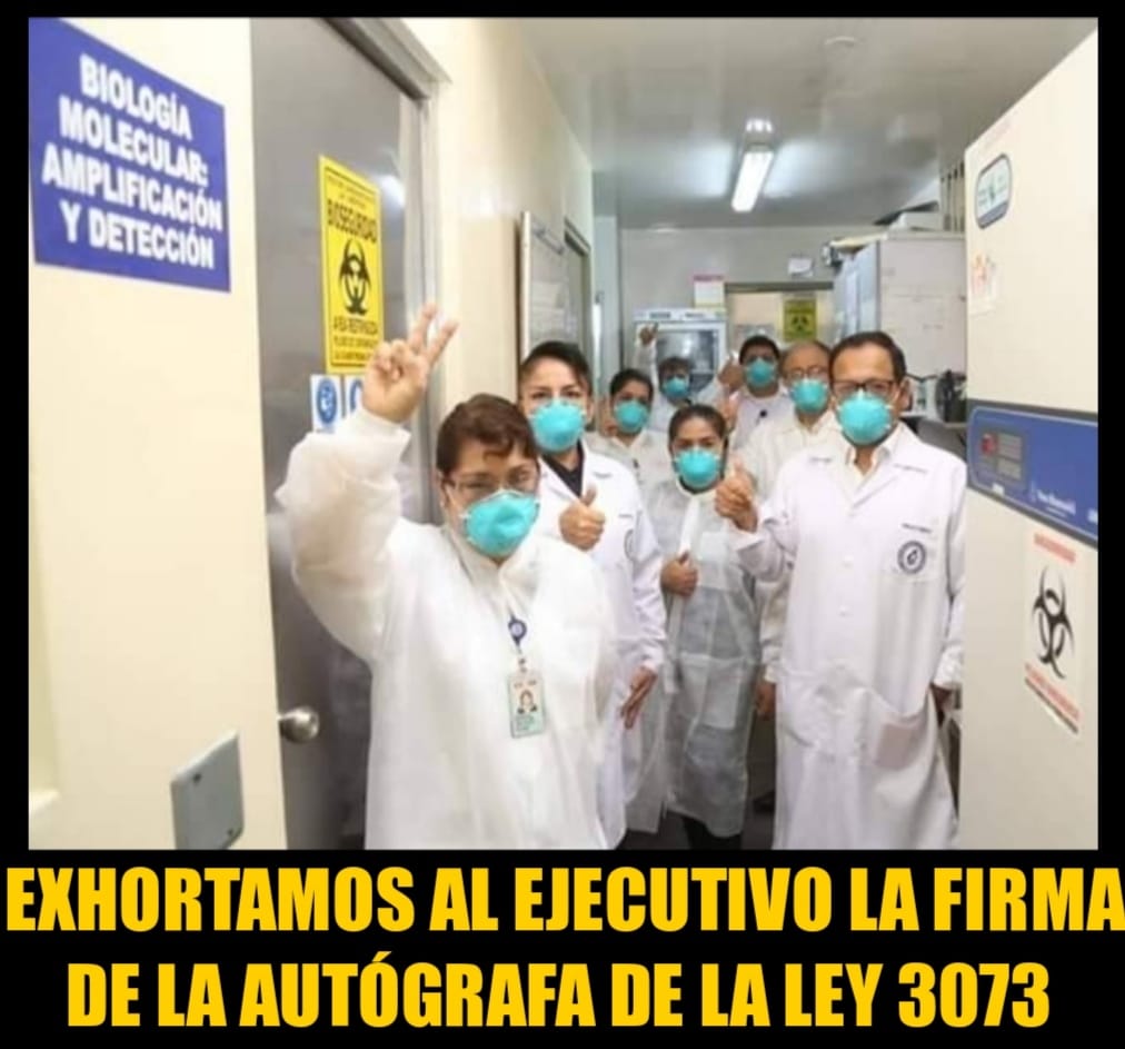 YuliSarmiento4's tweet photo. 🛑El Legislativo lo hizo realidad, por lo que exhortamos al Ejecutivo, la firma de la Autógrafa de Ley N°3073 que modifica la Ley de Trabajo del Biólogo. Sí a equipos multidisciplinarios. @Minsa_Peru @MEF_Peru @viviendaperu @MinamPeru @MinjusDH_Peru 
#LEY3073SIVA
#SOYBIÓLOGO https://t.co/dS4LwggRAD