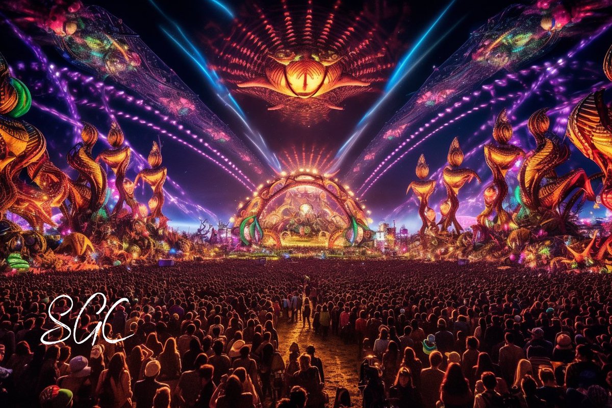 studiogreencode's tweet photo. Day 2: #TrancePortal - Get lost in hypnotic rhythms and melodies 🌀🎵 Use #StudiogreencodePsychedelicWonderland All are welcome to post, Let's have fun with this!
#edmmusic #Aiart #midjourney #midjourneyv51 #inspirationweek #EDCLASVEGAS #Studiogreencode #EDCLV2023 https://t.co/nggHfWHQ8P