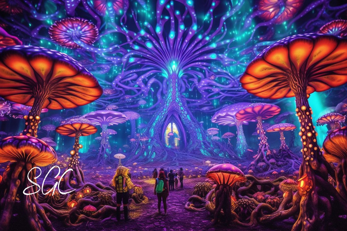 studiogreencode's tweet photo. Day 2: #TrancePortal - Get lost in hypnotic rhythms and melodies 🌀🎵 Use #StudiogreencodePsychedelicWonderland All are welcome to post, Let's have fun with this!
#edmmusic #Aiart #midjourney #midjourneyv51 #inspirationweek #EDCLASVEGAS #Studiogreencode #EDCLV2023 https://t.co/nggHfWHQ8P