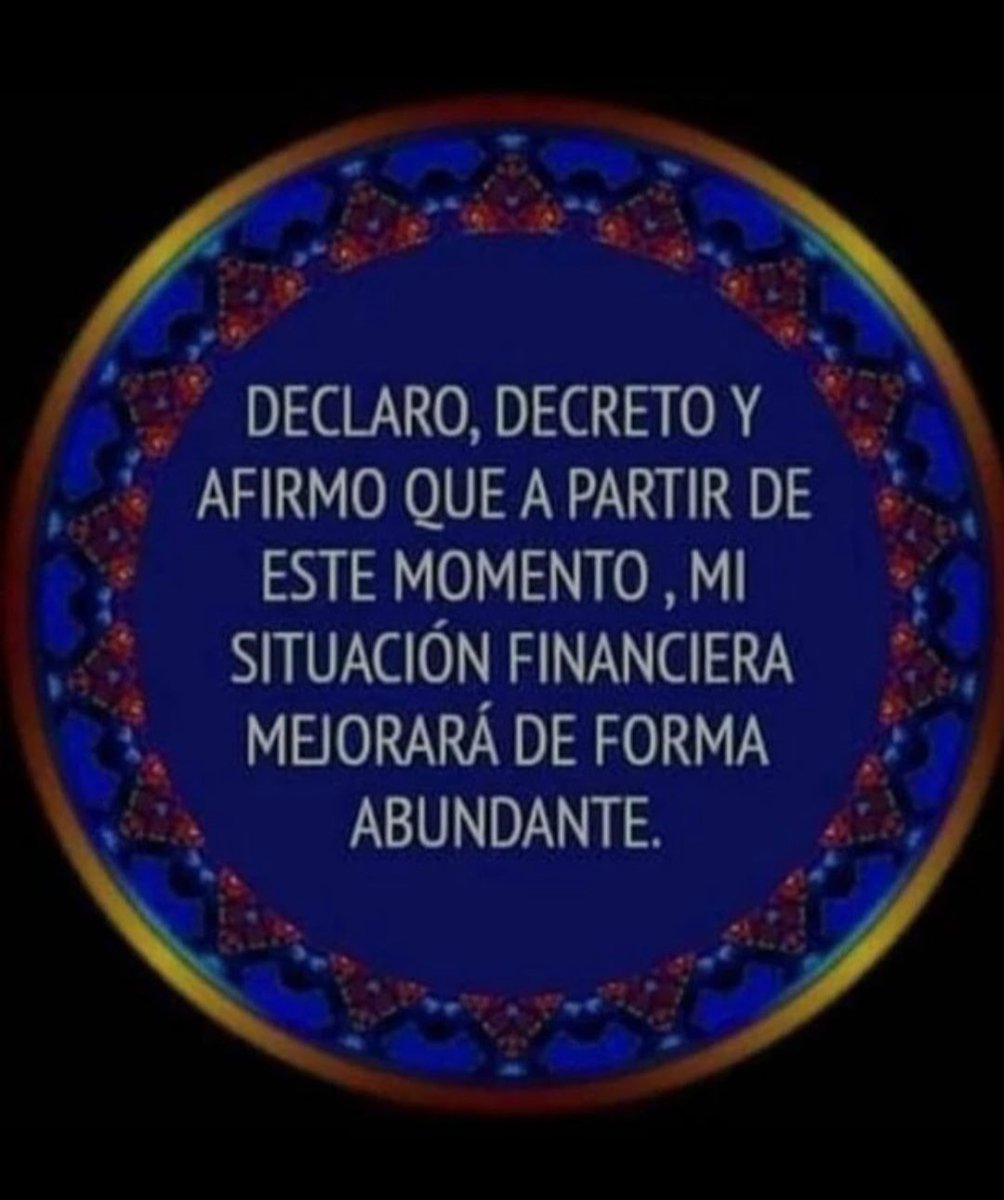PiensaPositivoR's tweet photo. ✨💫🌟Vibro en Abundancia🌟💫✨

💫Decreta: HECHO ESTÁ 🙏💫 https://t.co/y1F2XLIJI8