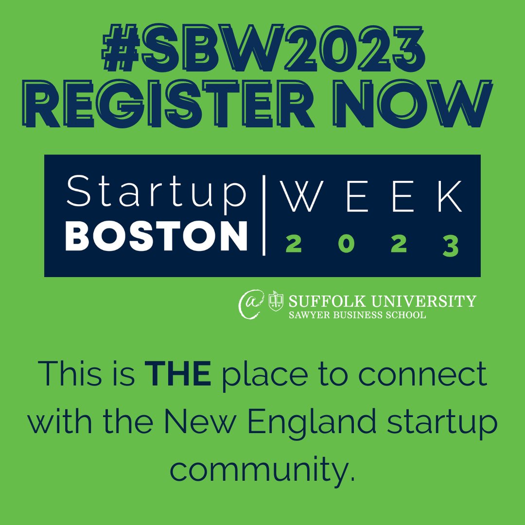 BostonNewTech's tweet image. We’re excited to share that registration for #startupconference, Startup Boston Week at @subizschool, is now LIVE! Grab your FREE ticket and mingle with over 5,000 people in the #startupcommunity Sept 11 - 15 with @startupbosorg: bit.ly/3BccNHy #SBW2023