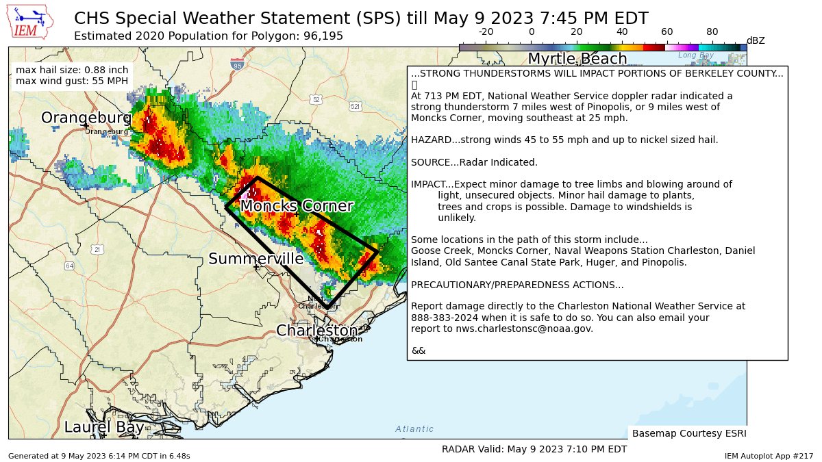 Charleston Weather chswxchswx.social on Twitter "STRONG