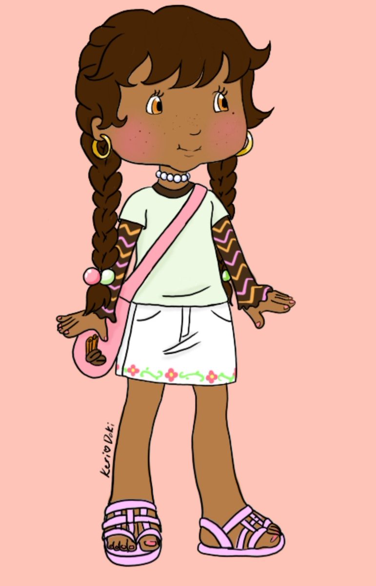 KeriDoki's tweet photo. @Sparkle_Lesbian @Chibicmps I lined and colored it on my phone at work, tried to keep similar color palette as og. https://t.co/rdCM4ES0yc
