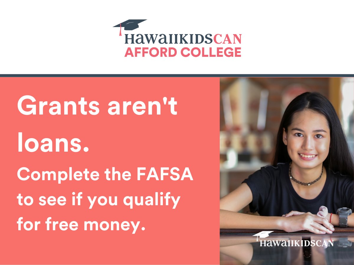 Pell Grants are need based, and don't need to be paid back. The maximum award for the 2022-2023 school year was $6,895. Complete the FAFSA to see if you qualify.