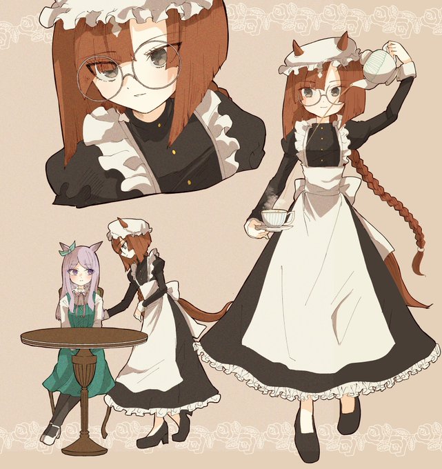 「maid apron teapot」 illustration images(Latest)｜5pages