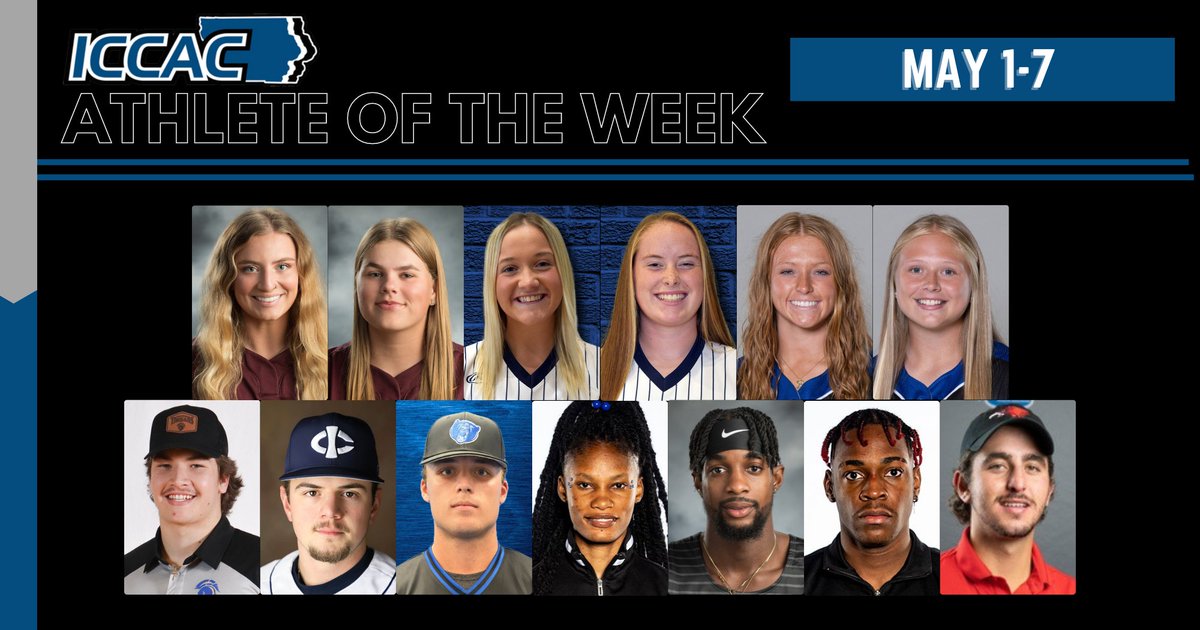 ICCAC ATHLETE OF THE WEEK  
⚾️🥎🏃‍♂️🏃‍♀️⛳️

🔗bit.ly/3McRigb
#ICCACAOTW