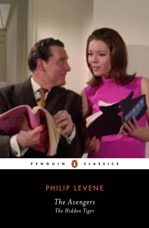 TimeLordDrew61's tweet photo. The Colour Diana Rigg Emma Peel episodes as Penguin Classics. This would be nice to get novels of this series. If only they were real. #TheAvengers #SeriesFive #Novels https://t.co/5mNUWFSO0t