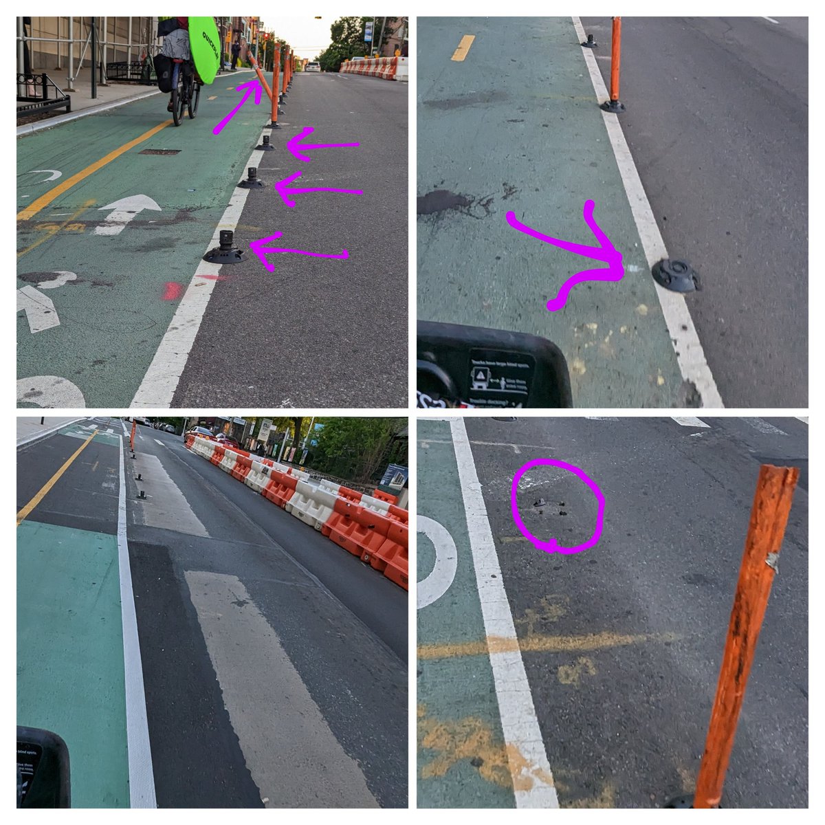twowheelsg's tweet photo. Some flex posts on Crescent St by Sinai Hospital. https://t.co/jl4MJuGRm5