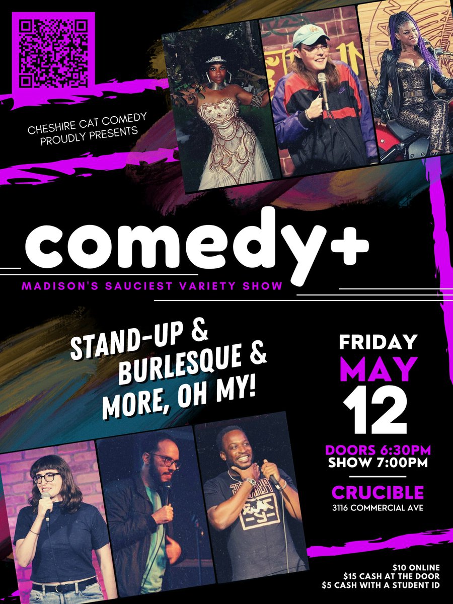 This Friday with <a href="/JustMikeLester/">Like Mester</a> at Crucible Madison!

eventbrite.com/e/comedy-plus-…