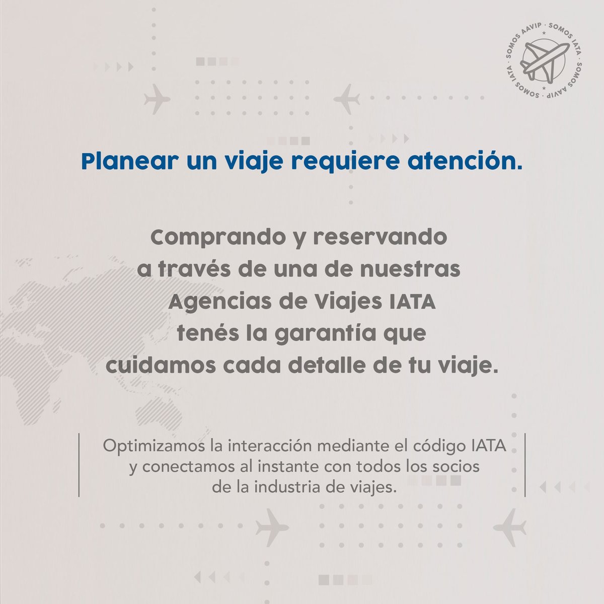 AAVIParaguay's tweet photo. En el momento de comprar tus pasajes y hacer tus reservas para tu hospedaje, siempre confía en Agencias de Viajes IATA. Están certificadas por la Asociación Internacional de Transporte Aéreo IATA y cumplen estrictos requisitos para brindar servicios de excelencia.
#somosIATA https://t.co/62tvnRavBV