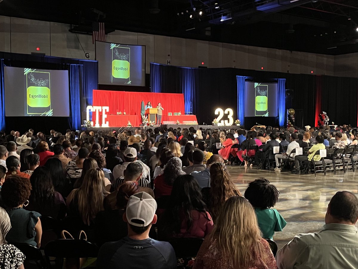 The 2023 CTE awards ceremony.  A packed house supporting BISD students.