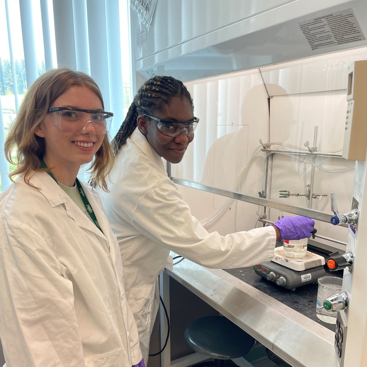 UNBC's tweet photo. Fifty Grade 10 and 11 students from @SD57PG took part in hands-on learning at UNBC through the Adventures in Healthcare initiative. Topics included physical therapy, occupational therapy, anatomy, chemistry, medicine and the brain.
@YHRotary @cnc_bc_ca @Northern_Health https://t.co/kgpZuhBjWI