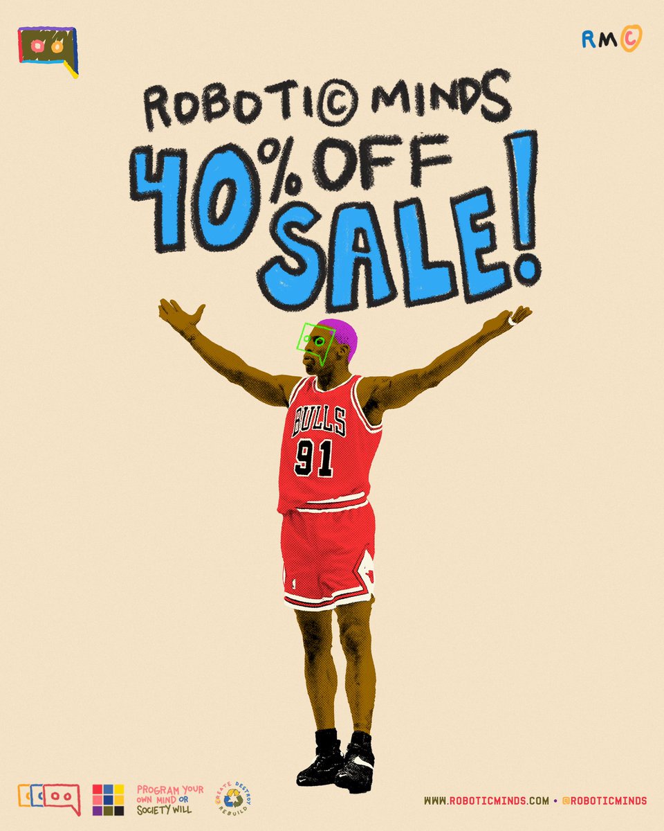 Don’t sleep on our 40% off sale! roboticminds.co 🤖⚡️♻️ #R〽️©