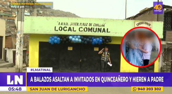 limaenalerta's tweet photo. 🚨SJL: Delincuentes armados interrumpieron fiesta de 15 años para asaltar a balazos a todos los asistentes. Este incidente se dio en el asentamiento humano Javier Pérez de Cuellar y dejó dos heridos. #LimaEnAlerta

Imagen: Latina Noticias https://t.co/kxttbf3oB5