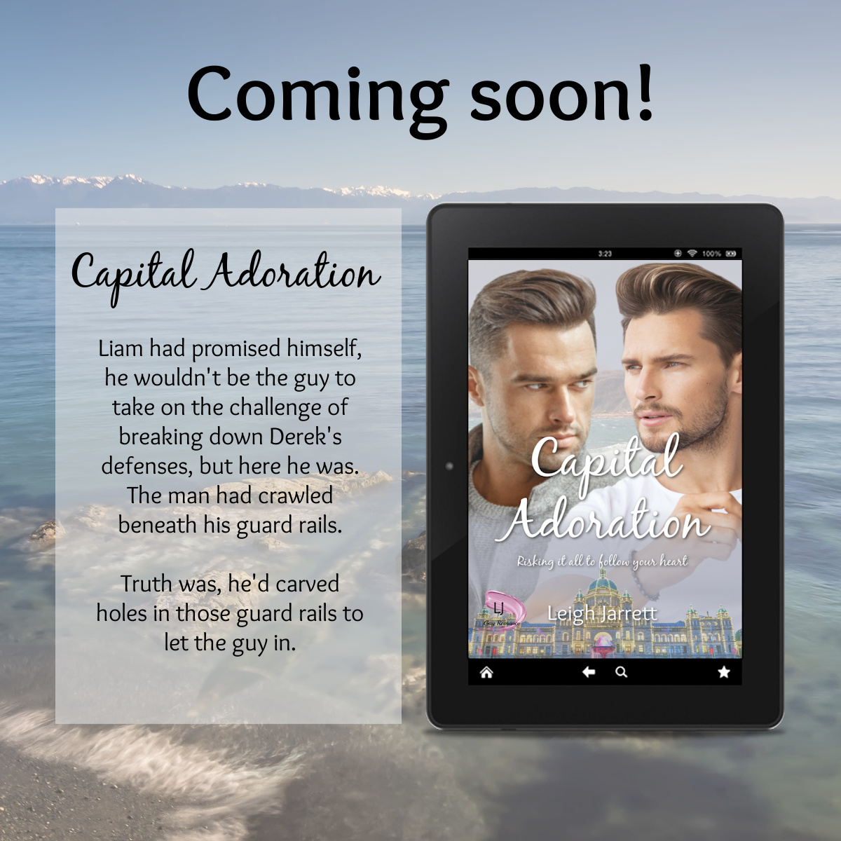 Capital Adoration - Coming Soon!

Liam had promised himself, he wouldn't be the guy to take on the challenge of breaking down Derek's defenses, but here he was. The man had crawled beneath his guard rails.

#bisexual #bisexualromance #bisexualbook #bisexualbooks