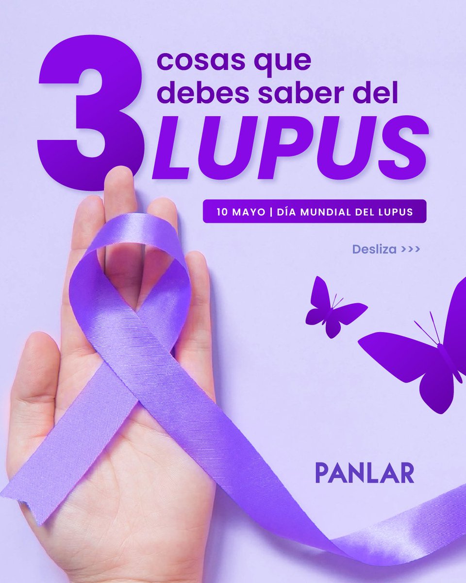 PanlarLeague's tweet photo. Te presentamos aquí 3 datos importantes que debes saber sobre el Lupus. Descubre más acerca de tu enfermedad #PacientesPANLAR #DíaMundialdelLupus 🦋 https://t.co/SIp644p4On
