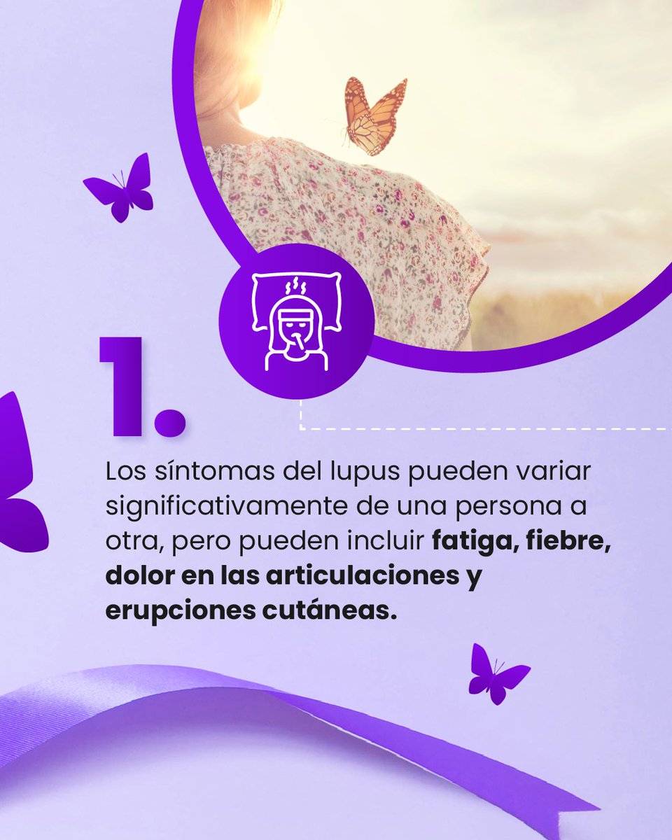 PanlarLeague's tweet photo. Te presentamos aquí 3 datos importantes que debes saber sobre el Lupus. Descubre más acerca de tu enfermedad #PacientesPANLAR #DíaMundialdelLupus 🦋 https://t.co/SIp644p4On