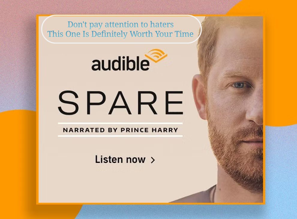 KayRoss96's tweet photo. #SparebyPrinceHarry is a must listen! https://t.co/DEEapim6rW