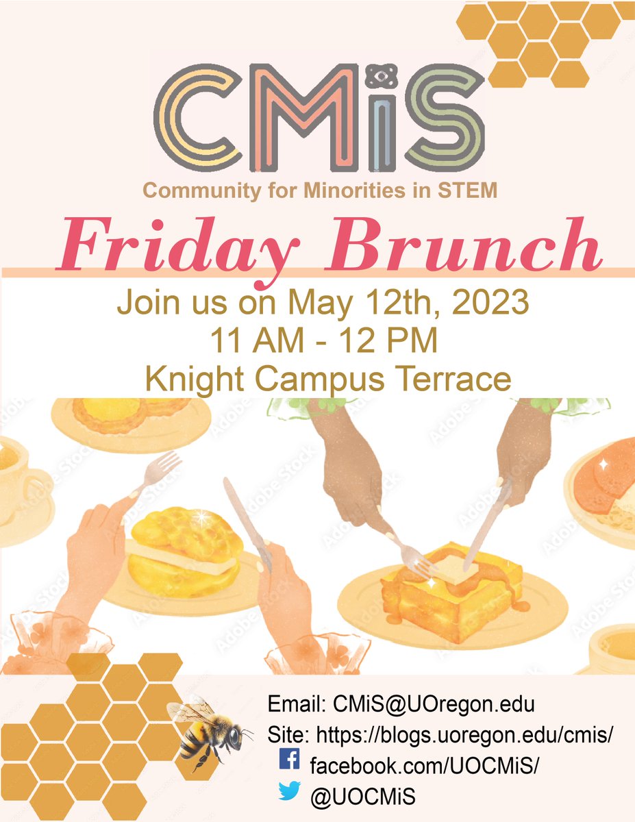 uocmis's tweet photo. Join us for coffee, snacks and conversation at CMiS Friday brunch! 🥳🥯🥞🥓🍳 https://t.co/Ts9q6toTX9