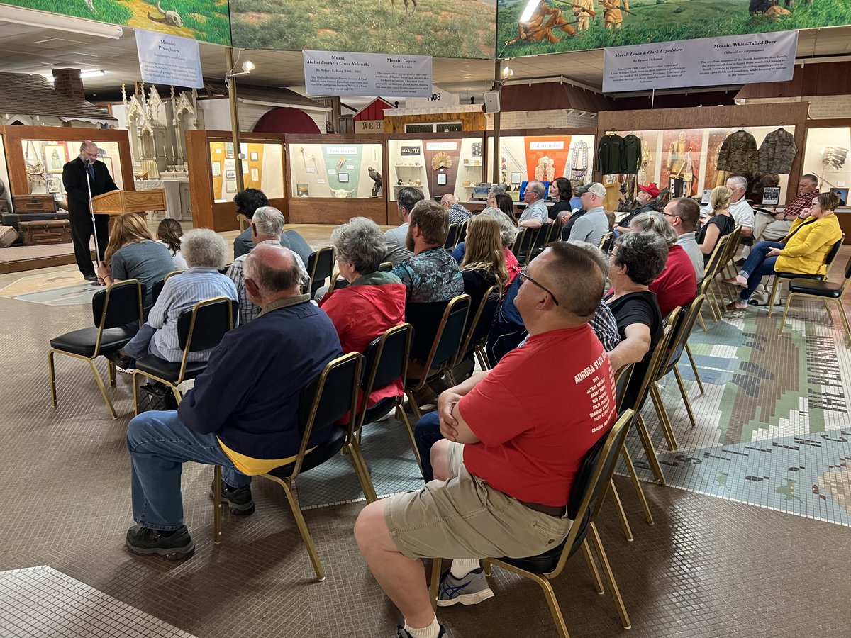 Heroes &amp; Huskies 2023 at the Plainsman Museum. #aurorahuskies