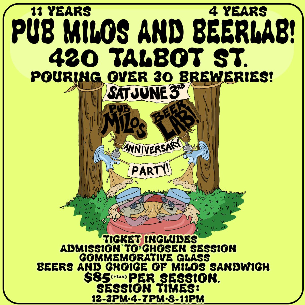 We are turning 11 and our friends Beerlab! Is turning 4! 
Let’s party!