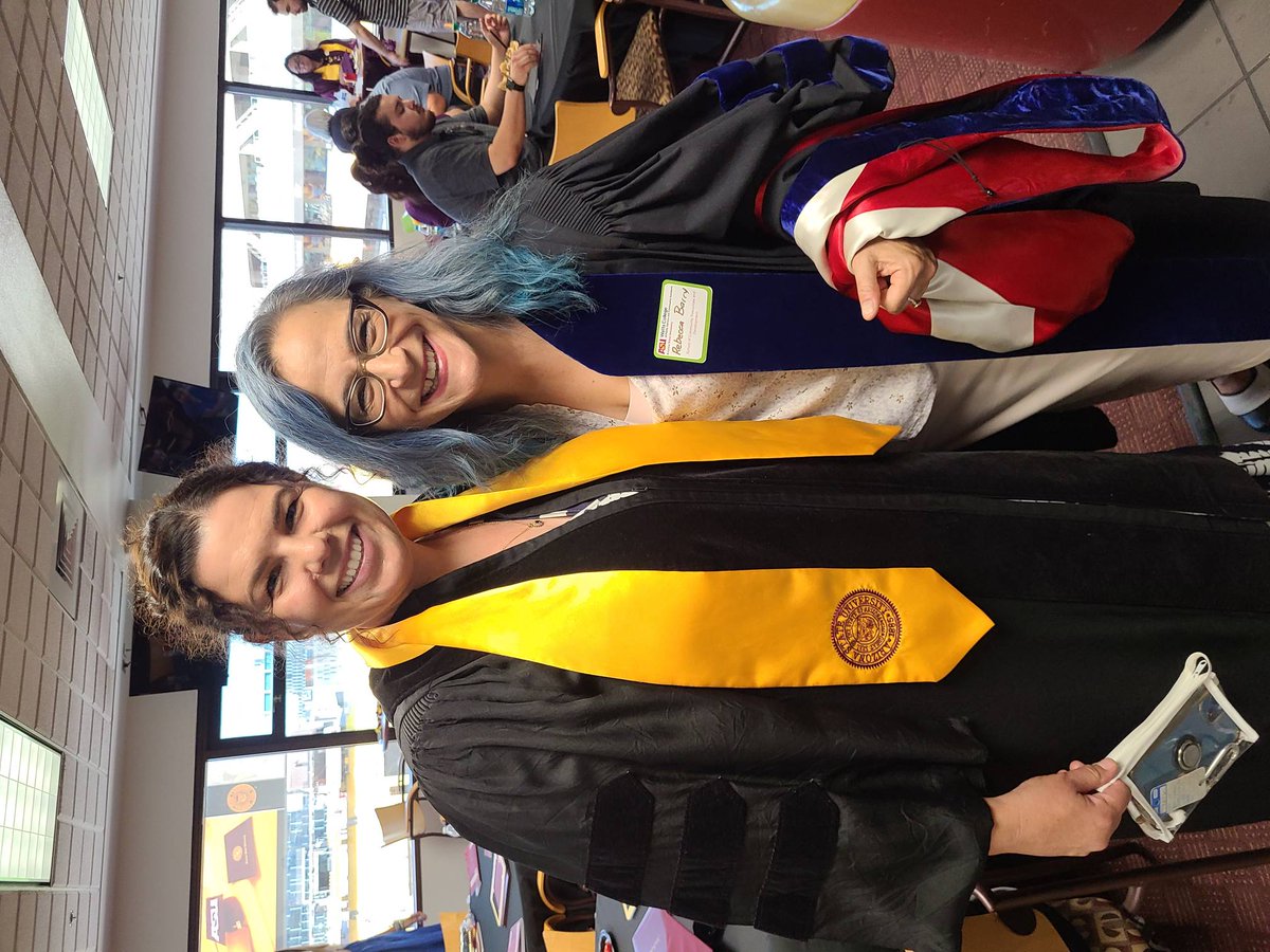 The big ceremony may be done, but the celebrations continue at our reception for our online grads & their families, some traveling across the country and the globe to be here! It's a great opportunity to connect with each other and faculty in person. #ASUGrad #WattsGrad