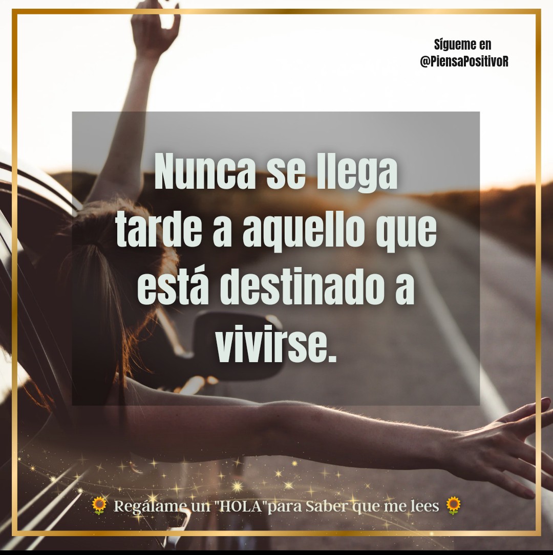 PiensaPositivoR's tweet photo. ✨💫🌟PIENSA POSITIVO🌟💫✨

💫Regálame un "HOLA" para saber que me lees🙏💫 https://t.co/3P3OnmBcLG