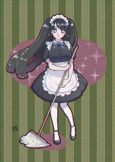 メイドの日と聞いて再掲だよ～!! #東京神蝕 #ぴなたぴこ画