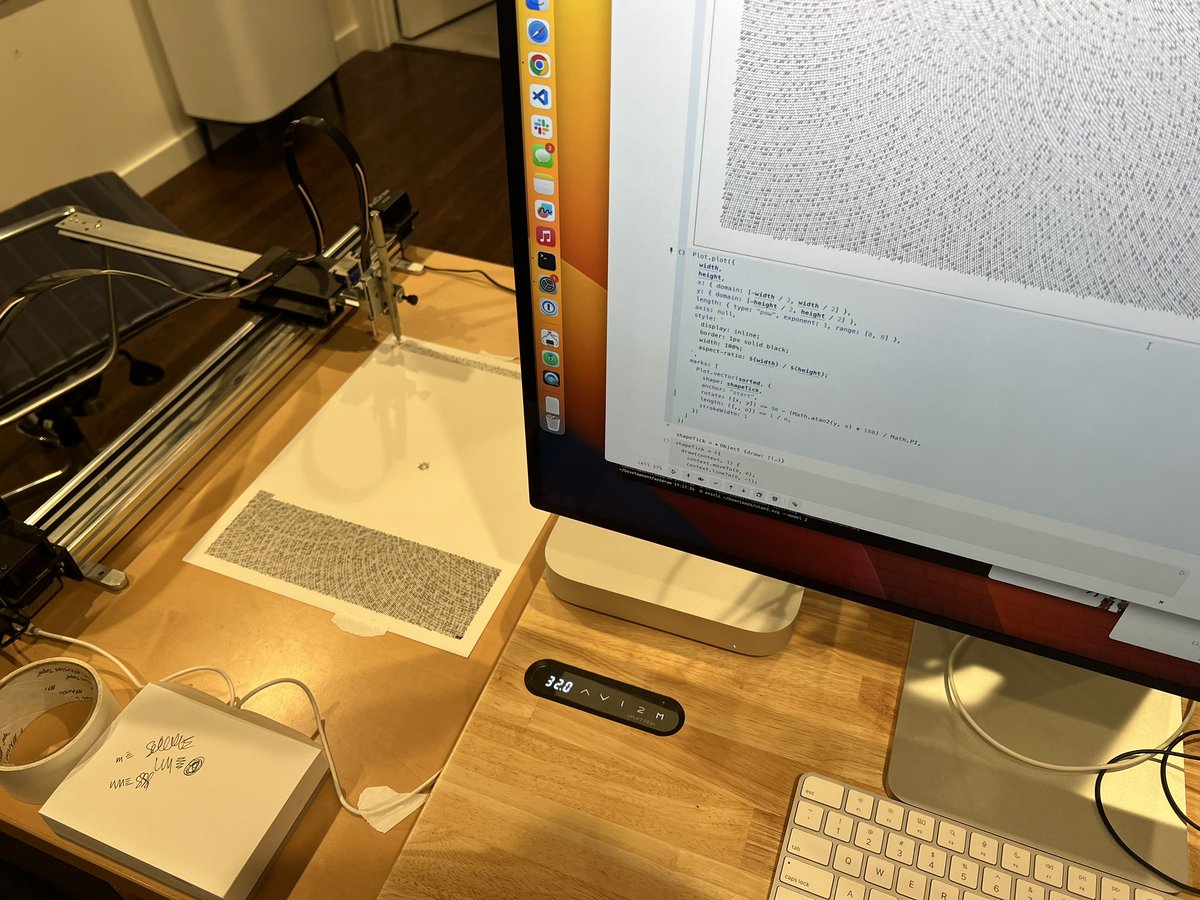 mbostock's tweet photo. Literal Observable Plot: using Plot to generate SVG to drive a plotter. 😂 https://t.co/59ataUhWLu