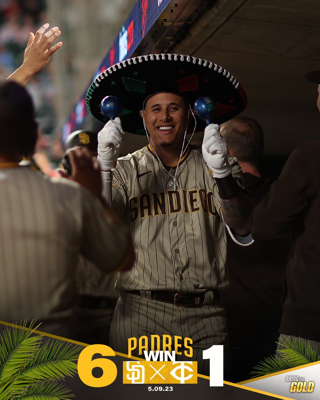 San Diego Padres - Battled it out! #PadresWin, #BringTheGold