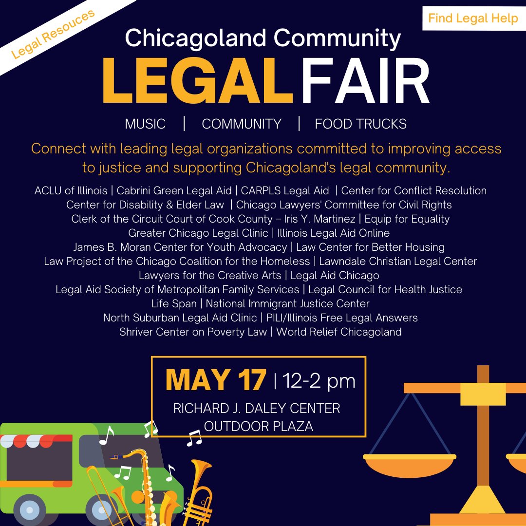 LCLC will be participating at <a href="/ChicagoBar/">ChicagoBar</a> event that will be held on Wednesday, May 17, 2023 from 12:00 p.m. to 2:00 p.m. at the Richard J. Daley Plaza, located at 50 West Washington St.