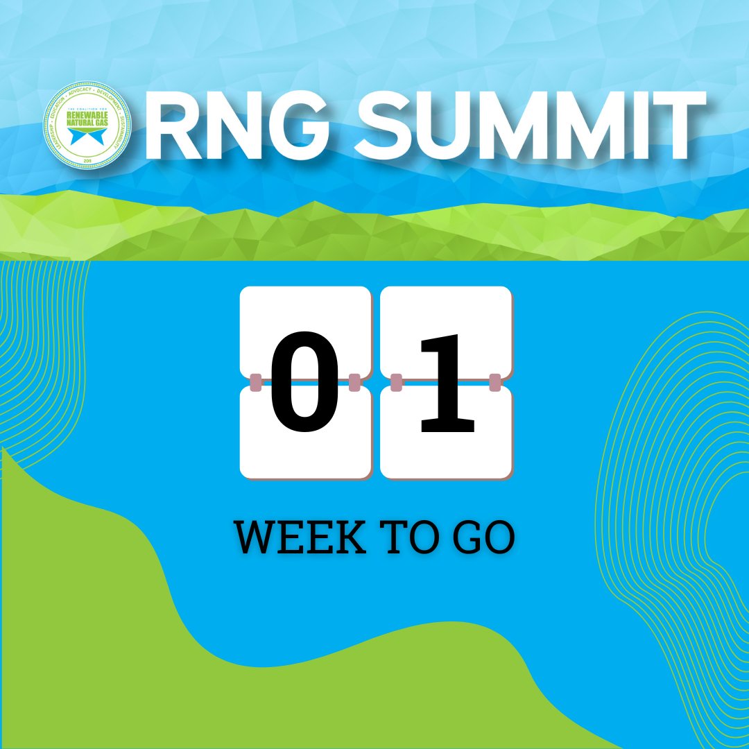 CoalitionForRNG's tweet image. See You #ThisTimeNextWeek... ⏰
 
#RNGSUMMIT 2023 kicks off May 16!

#RNG #RenewableNaturalGas bit.ly/3jlTczH