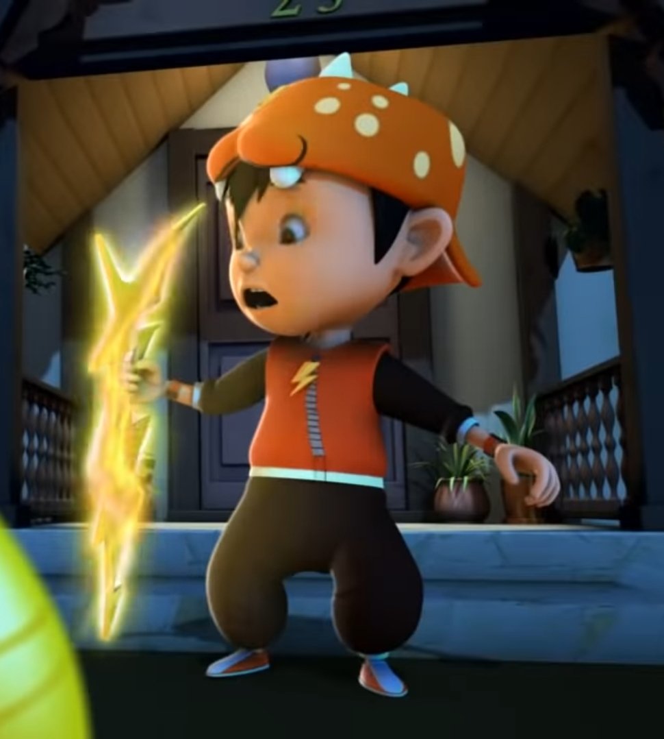 2ndbbbfact's tweet photo. Someone a long time ago made parallels between Ben 10 and BoBoiBoy, shows about 10-year-olds with alien watches that gives them superpowers.

Now BoBoiBoy is retconned to have brown hair AND Tok Aba is confirmed to be involved in the alien business a long while back. https://t.co/SKoj34m4Z2
