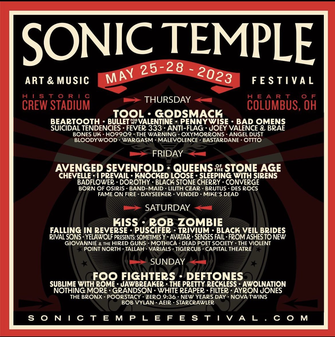 The concert of the summer is right around the corner! Tonight we will be highlighting bands in the lineup for Sonic Temple Music Festival. Be sure sure to tune in to Old Rock vs New Rock on 88.7 WJCU from 8-10pm!