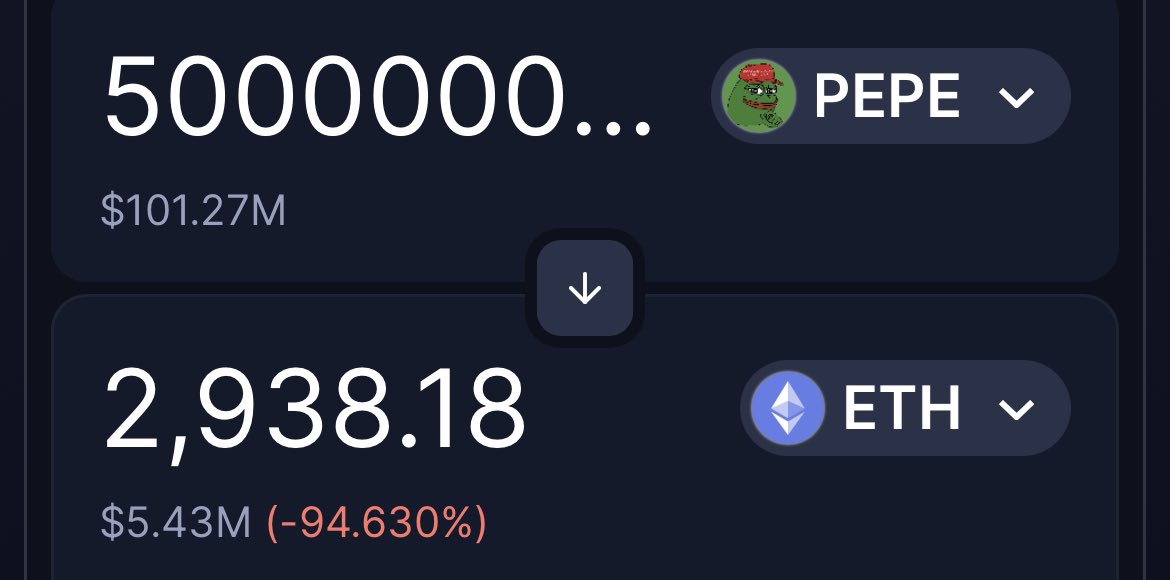 3orovik's tweet photo. You wake up and find $100,000,000 of $pepe in your wallet. What you doing? https://t.co/4aSoszLuSw