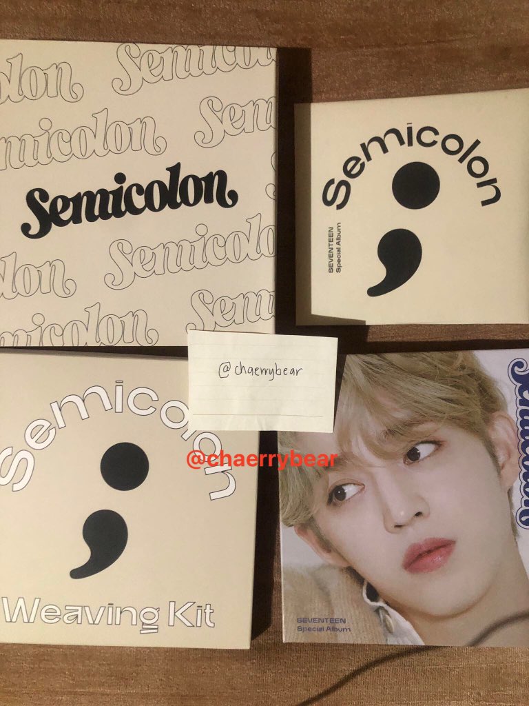 chaerrybear's tweet image. wts/lfb ph

SEVENTEEN SVT Semicolon Unsealed Album
- Scoups (Seungcheol) Digipack
- CD
- Weaving Kit
- (1) The8 (Minghao) PC

500php
ONHAND

mop: gcash/palawan
mod: sco/j&amp;amp;t/lbc
loc: visayas

dm for inquiries :)