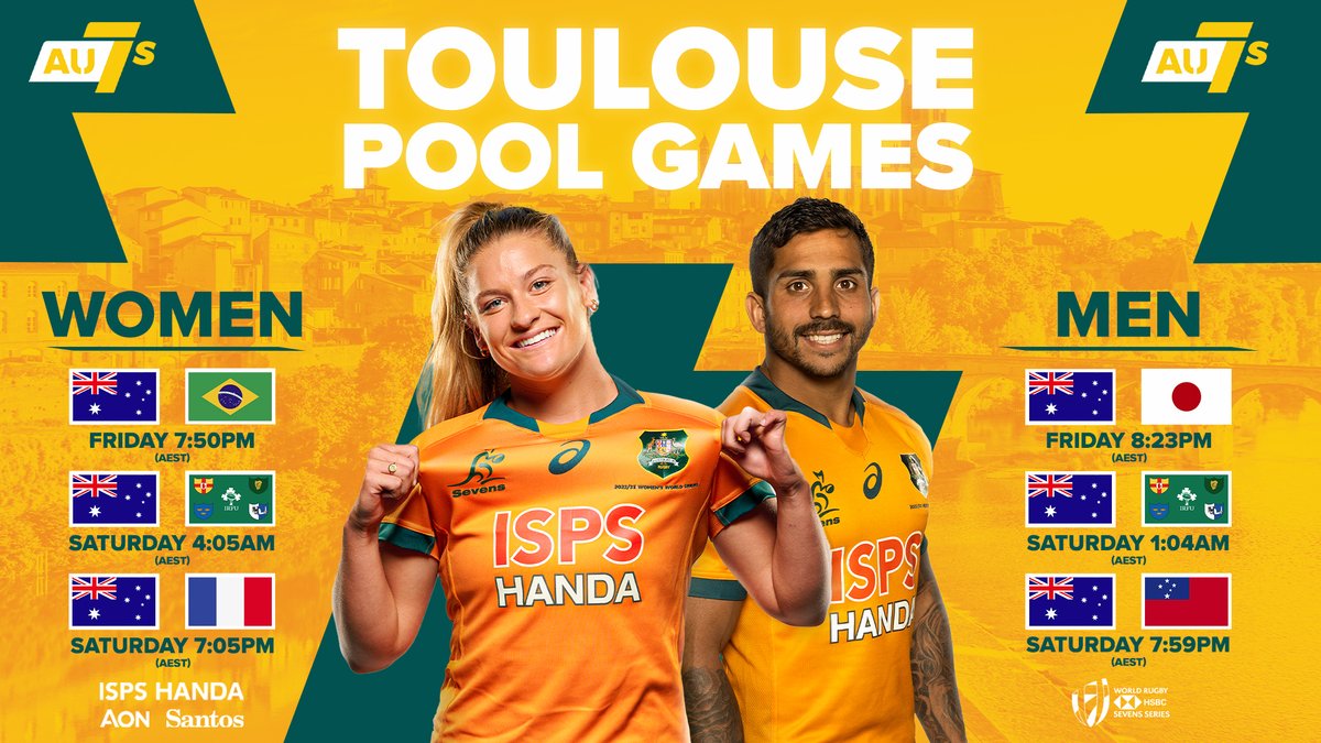 Aussie7s's tweet photo. We're back 😍
Tune in and cheer on our #Aussies7s at the #France7s this weekend!
📺 @beINSPORTS_AUS @kayosports
@ISPSHanda https://t.co/BTyF2QXdHO