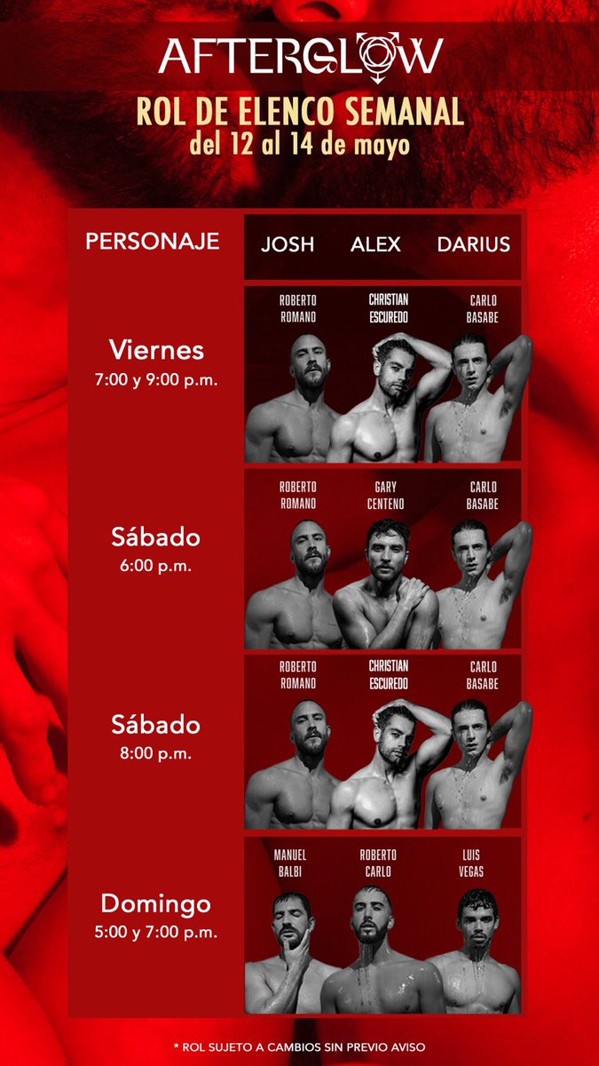 Este fin de semana en AFTERGLOW… recuerden que los jueves hay venta 2x1 en ticketmaster