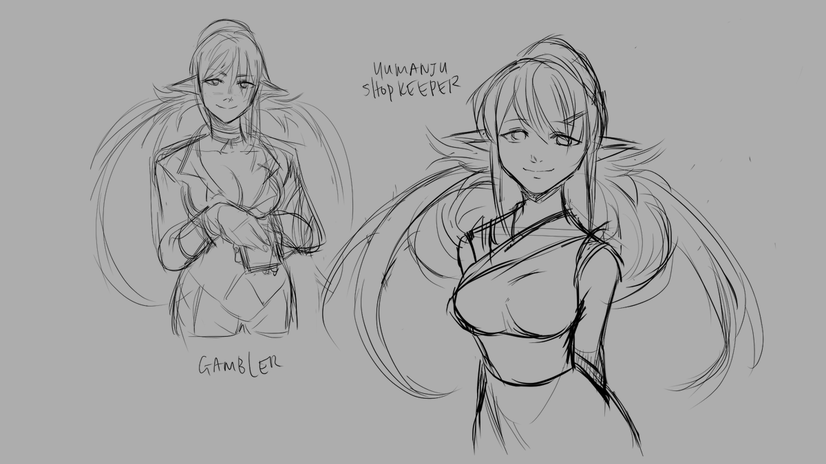 some Judith sketches in between meetings. I love her, she's so badass. I wish her backstory wasn't just limited to the light novels 🥲 #TalesofVesperia