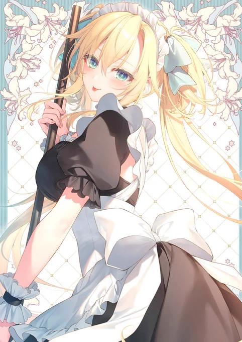 「少年、美少女メイドが起こしにきましたよー」 「愚かな……この魔王を……目覚めさせるとは……むにゃ……」 「どんね寝言ですか」  #聖剣学院の魔剣使い #せまつか #メイドの日