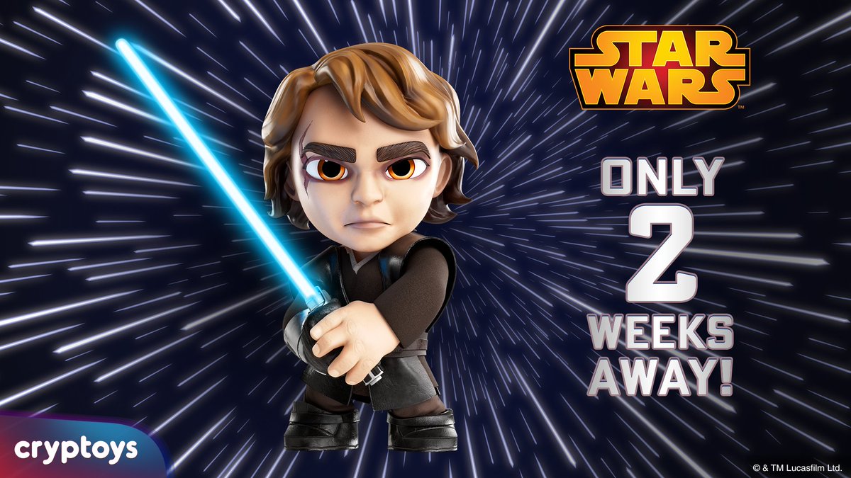 Start the countdown! We’re TWO WEEKS away from our #StarWars collectible digital toy drop day. 

Are you ready? Create your free Cryptoys account at cryptoys.com/#!sign-up