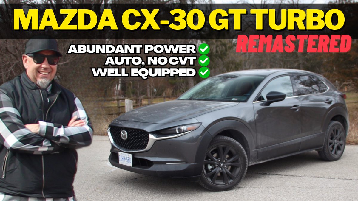 brianmakse's tweet image. Ready to hit the road in style? Check out our review of the 2023 Mazda CX-30 GT Turbo featuring a powerful engine, sleek design, and advanced tech.

youtu.be/3ifwTLGwszA

#MazdaCX30 #GTturbo #crossoverSUV