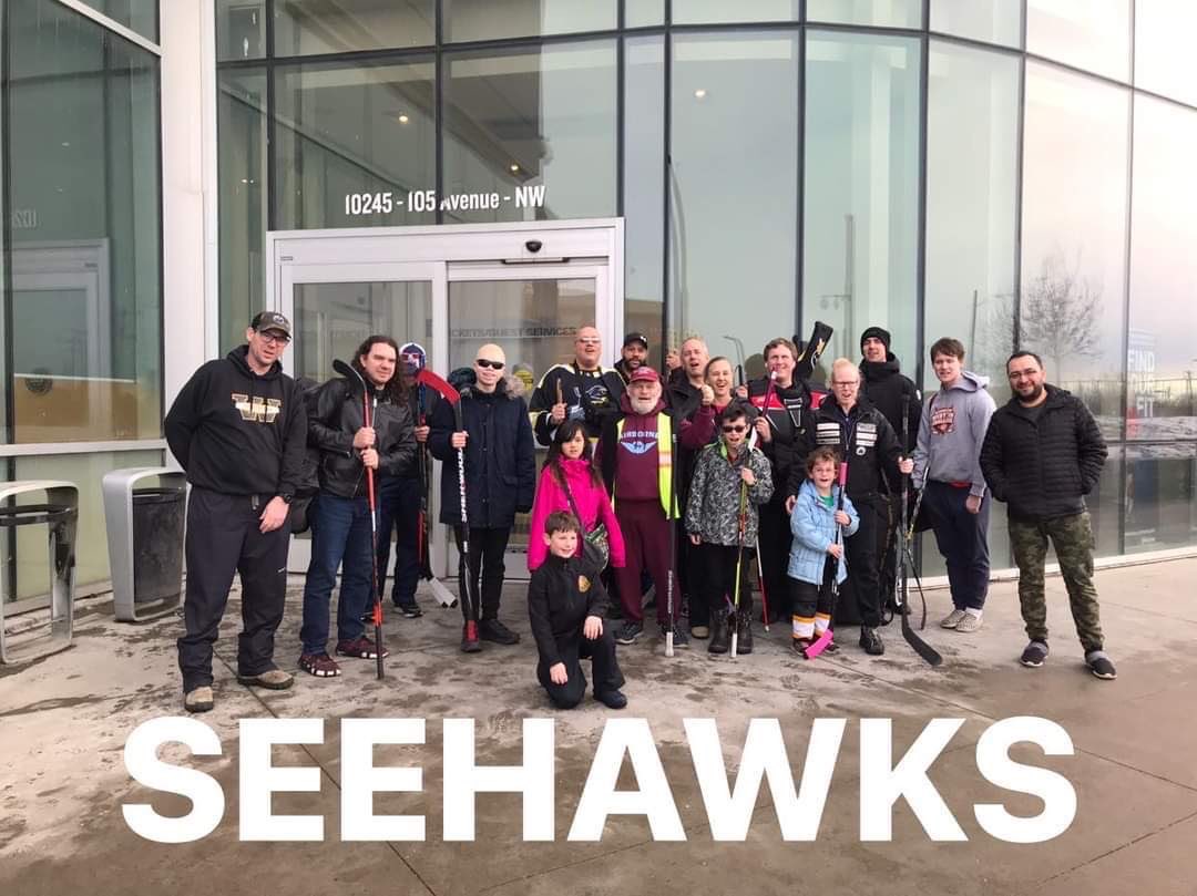 Edmonton SeeHawks Blind Hockey tweet media